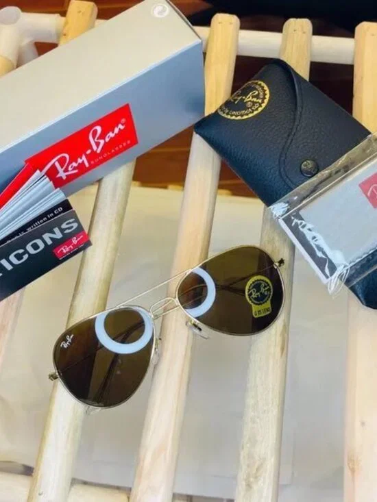 Ray-Ban 3025 Brown Aviator Sunglasses 58mm - Picture 4 of 7